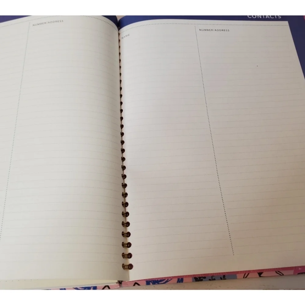 Clementine Potted Plant Patterned Hardcover Spiral Bound 2022/2023 Planner
